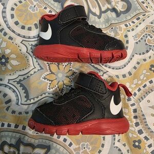 Kids Black and Red Sneakers